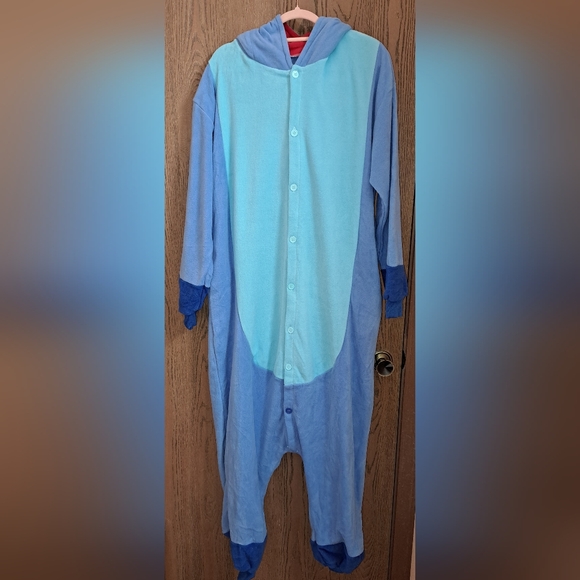 NEW STITCH and ANGEL Couples Costumes Halloween Friends Onesie Pajama PJ Set M L - Picture 9 of 11